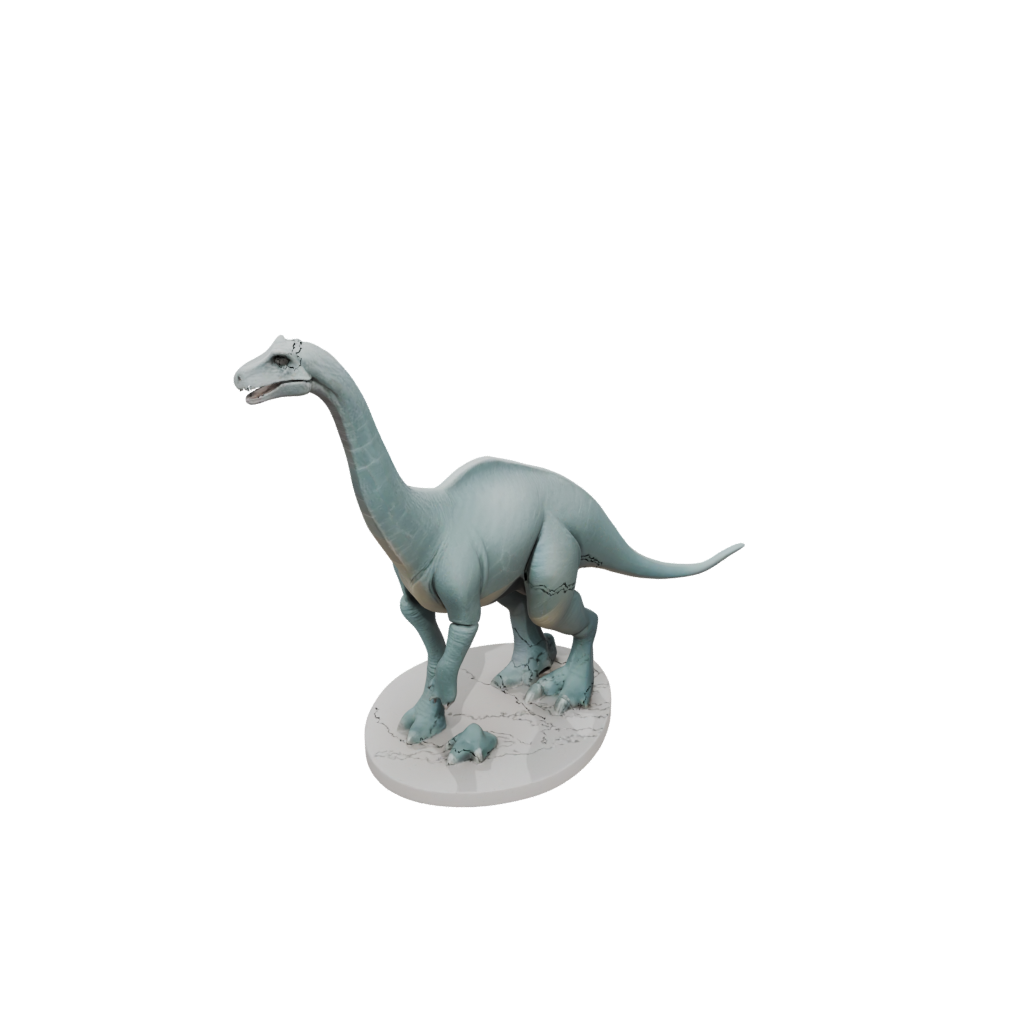 Pastel Flexi Brachiosaurus — dinosaurs 3D print model, STL