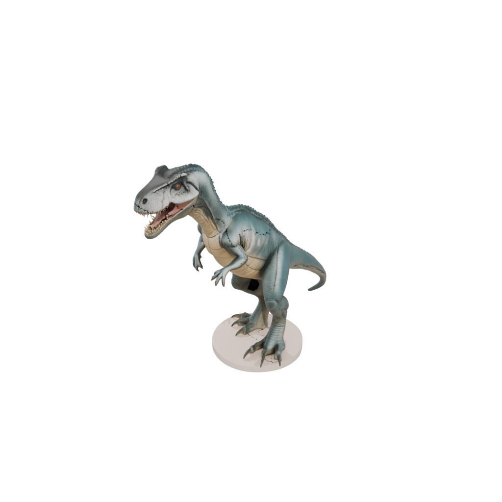 Pastel Flexi Megalosaurus — dinosaurs 3D print model, STL