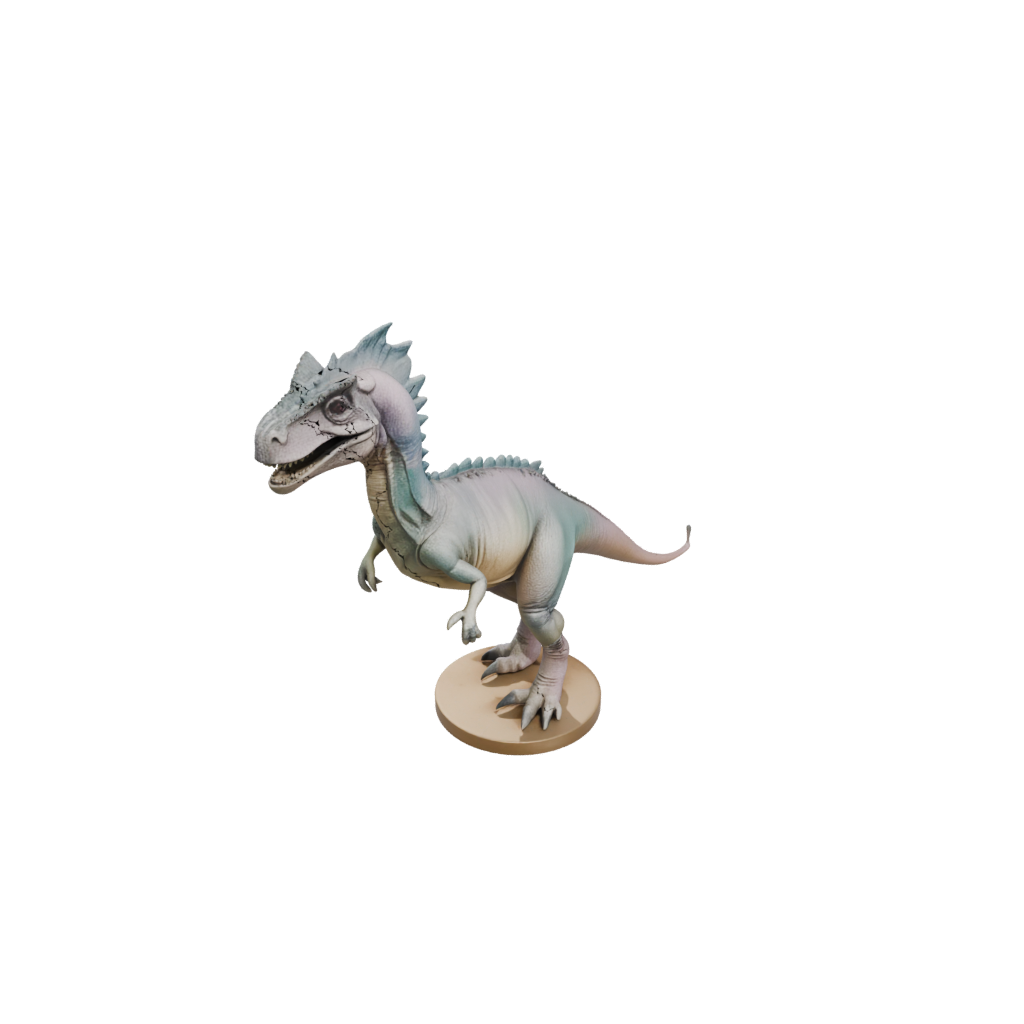 Pastel Flexi Pachycephalosaurus — dinosaurs 3D print model, STL