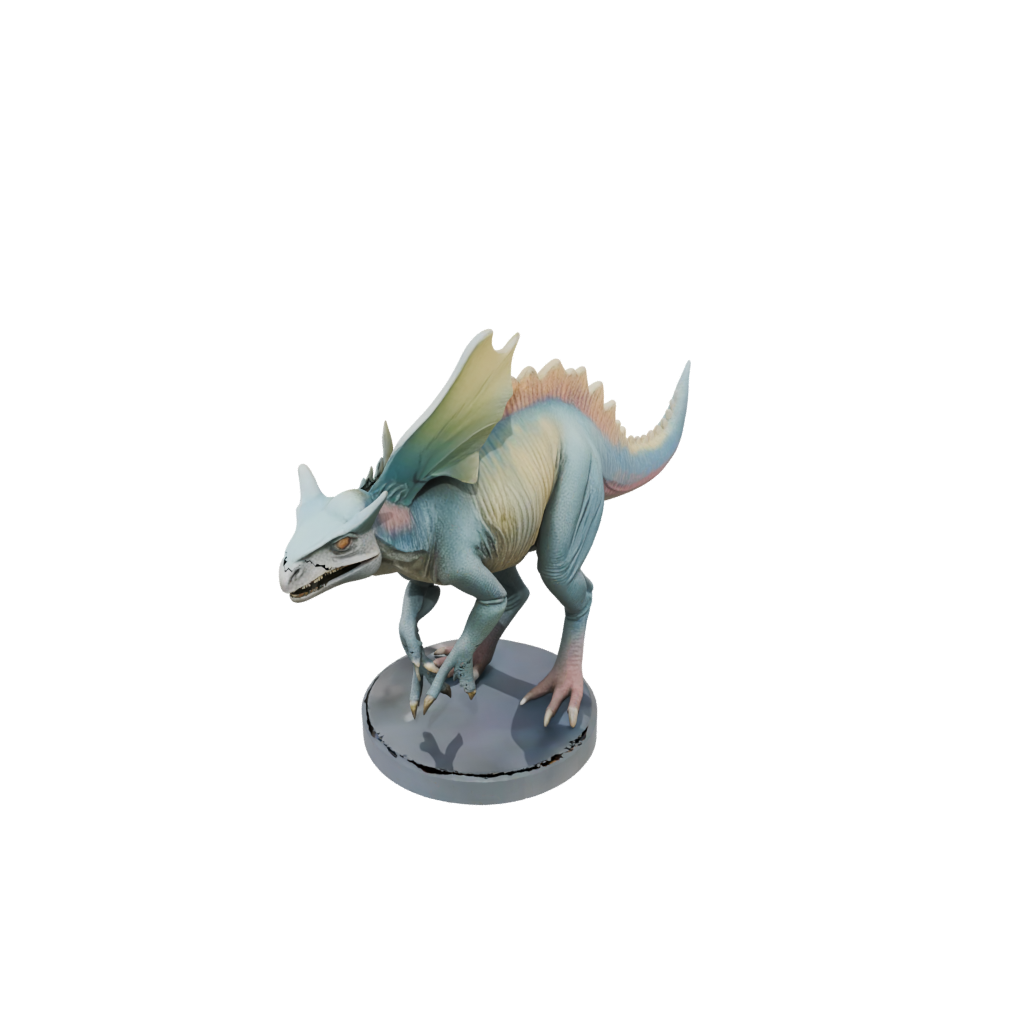 Pastel Flexi Protoceratops — dinosaurs 3D print model, STL