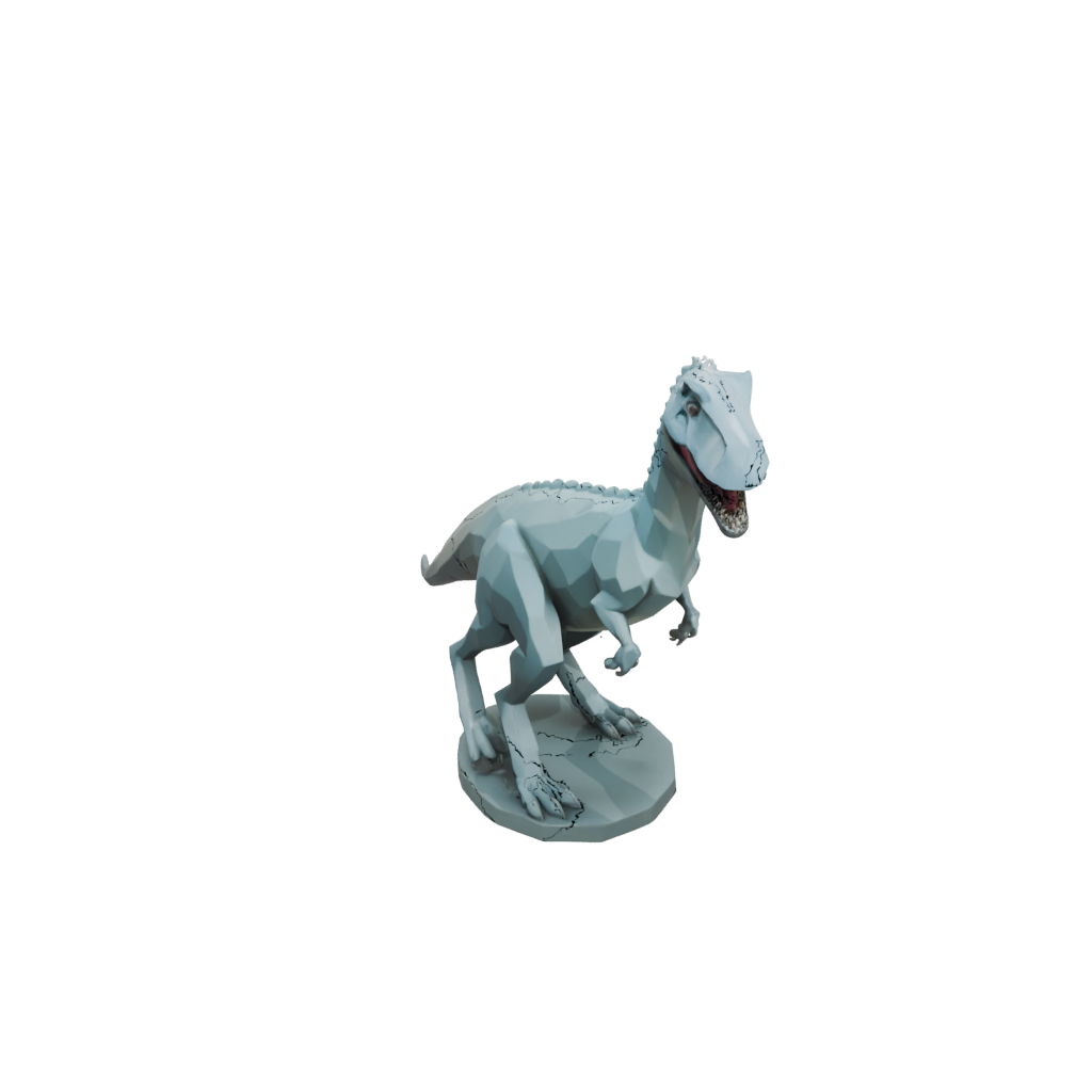 Pastel Low-Poly Baryonyx