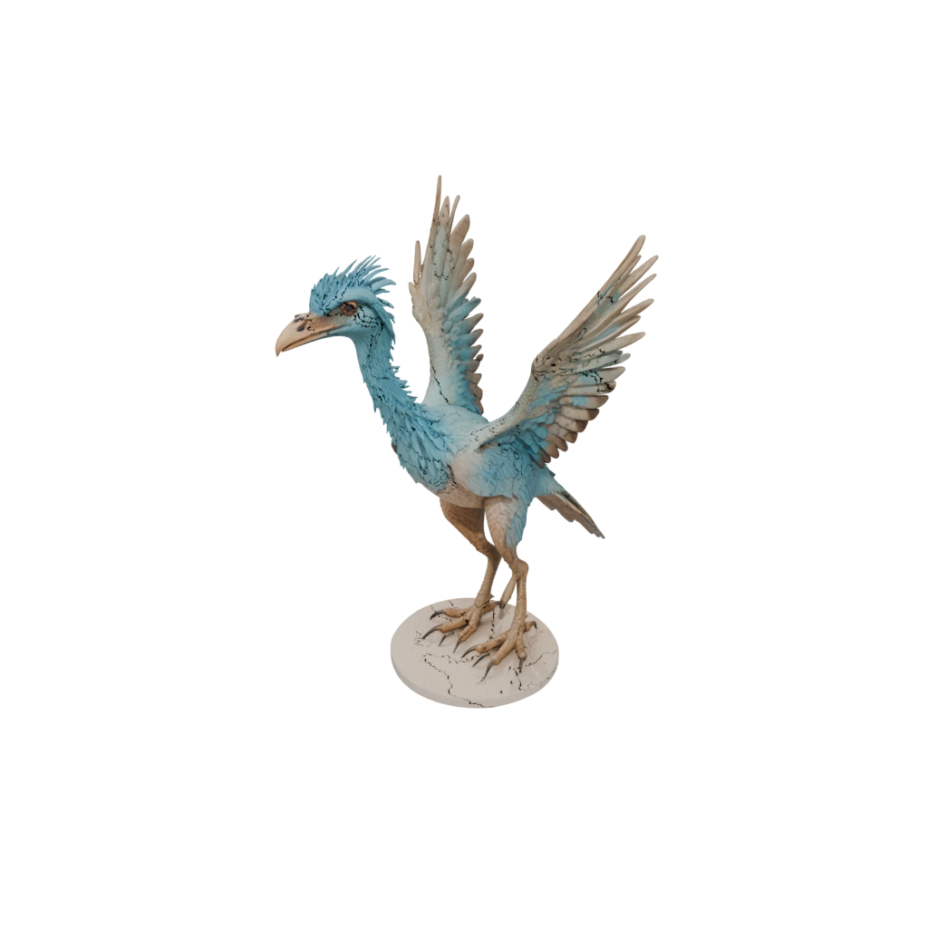 Pastel Archaeopteryx — dinosaurs 3D print model, STL