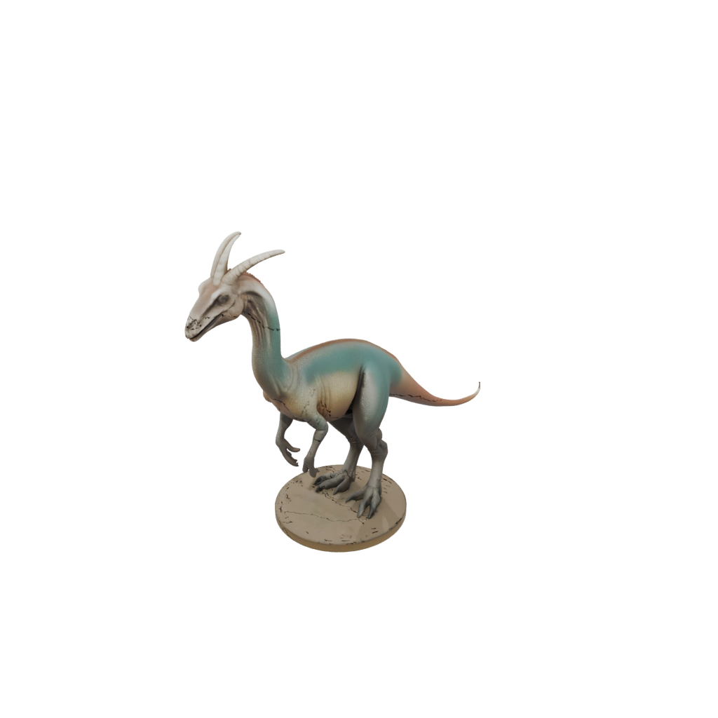 Pastel Parasaurolophus — dinosaurs 3D print model, STL