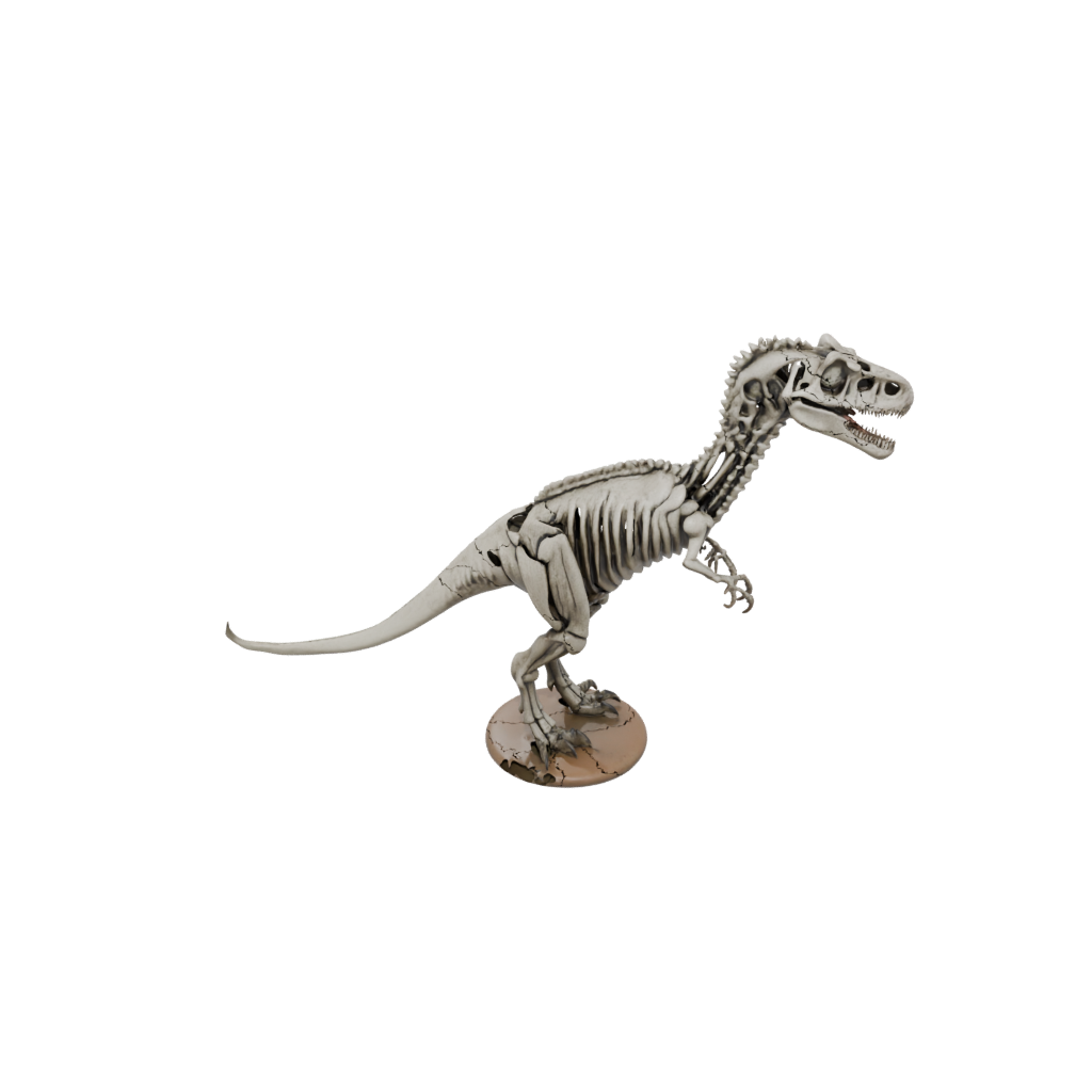 Pastel Skeleton Allosaurus