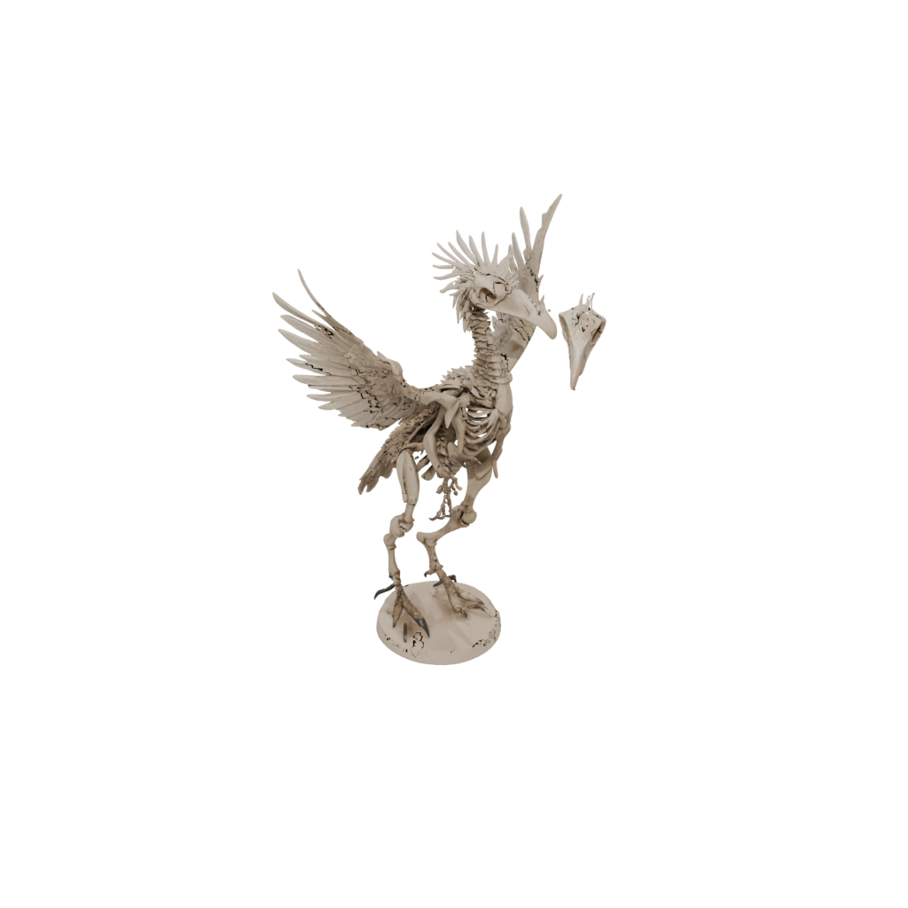 Pastel Skeleton Archaeopteryx