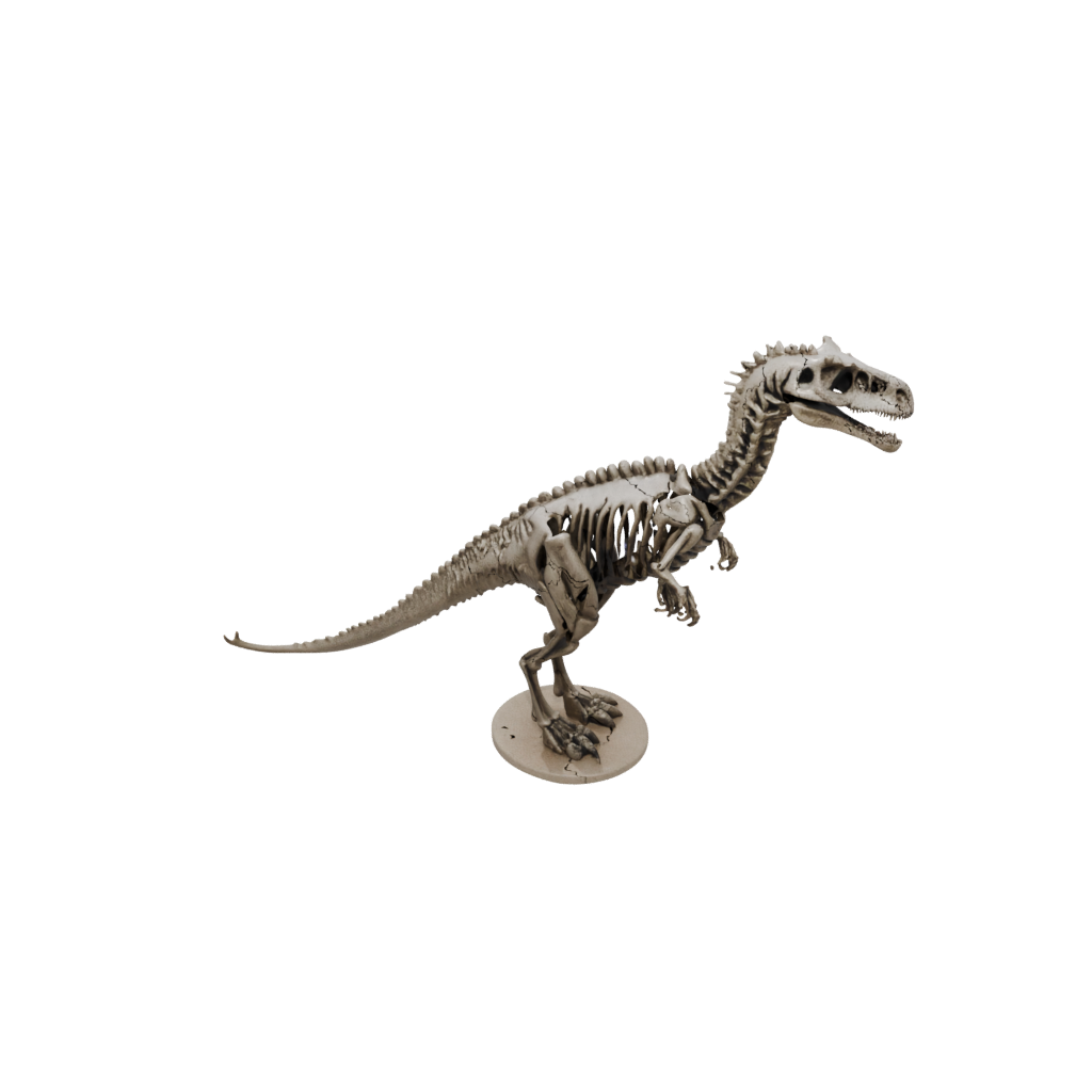 Pastel Skeleton Baryonyx — dinosaurs 3D print model, STL