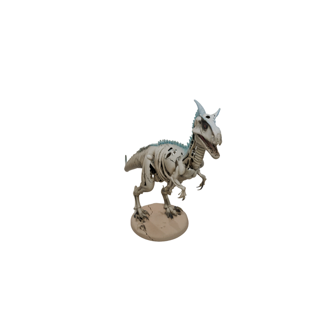 Pastel Skeleton Carnotaurus — dinosaurs 3D print model, STL