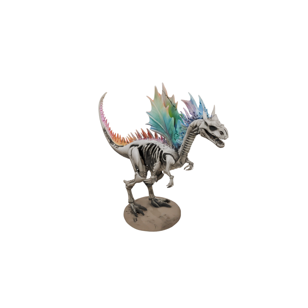 Pastel Skeleton Kentrosaurus — dinosaurs 3D print model, STL