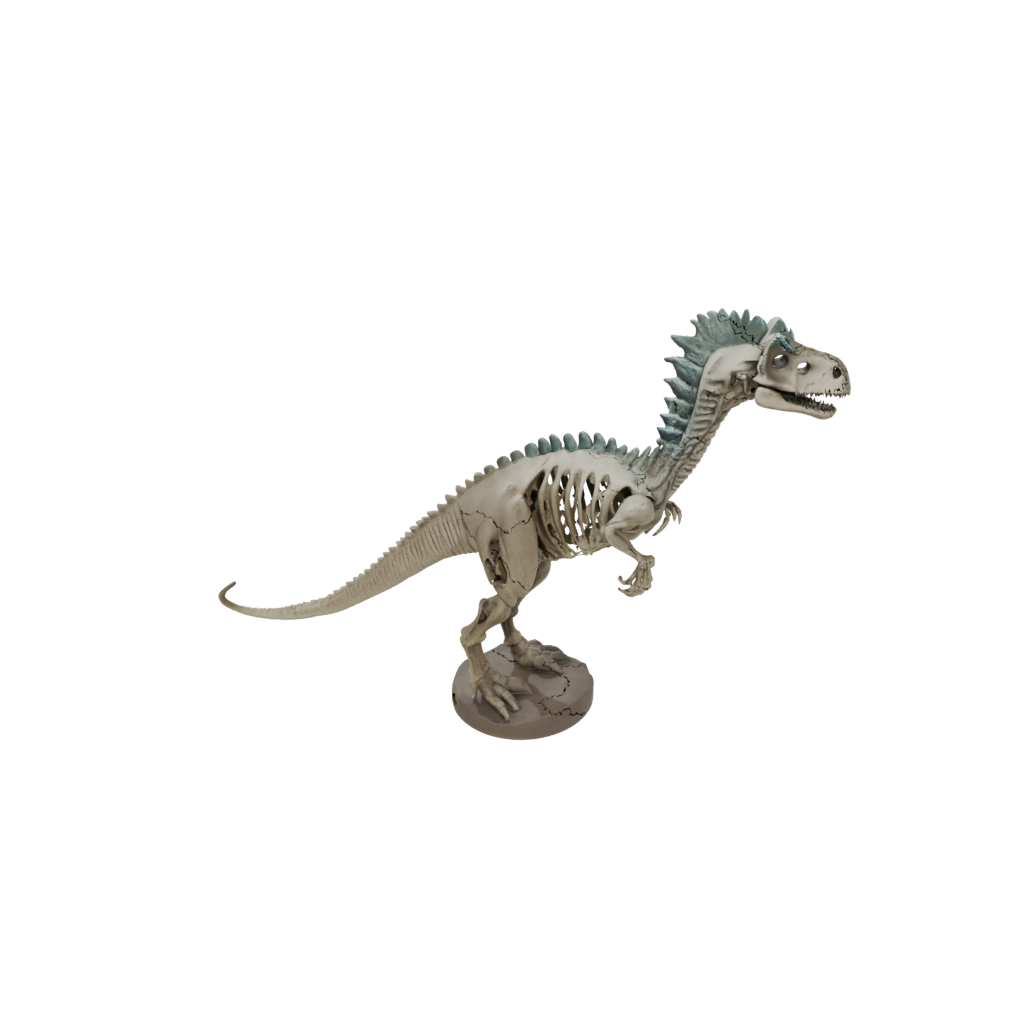 Pastel Skeleton Pachycephalosaurus — dinosaurs 3D print model, STL