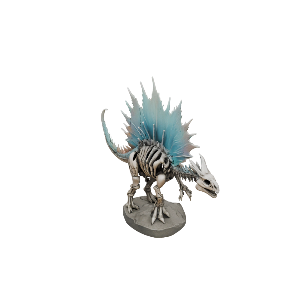 Pastel Skeleton Stegosaurus — dinosaurs 3D print model, STL