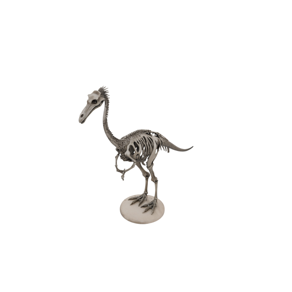 Skeleton Gallimimus — dinosaurs 3D print model, STL
