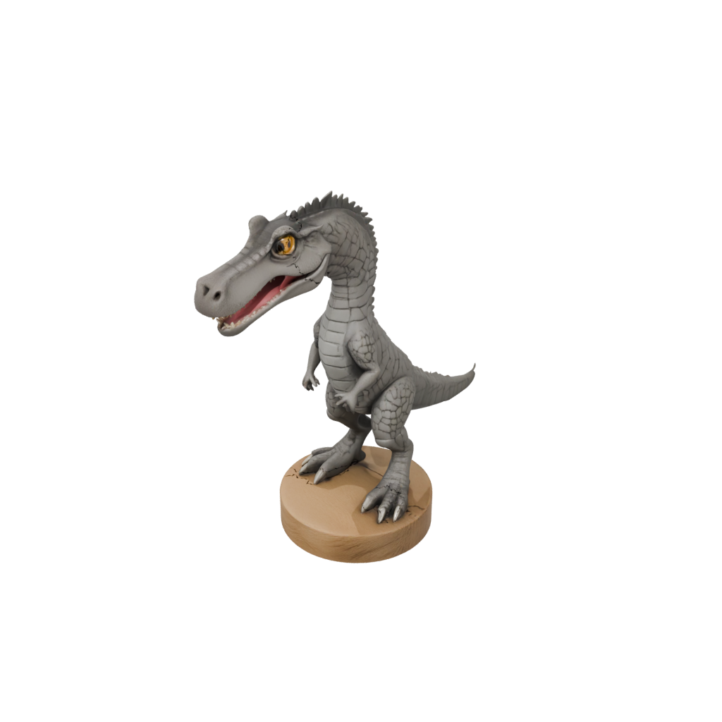 Woodgrain Chibi Baryonyx