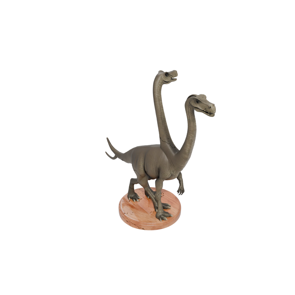 Woodgrain Feathered Diplodocus