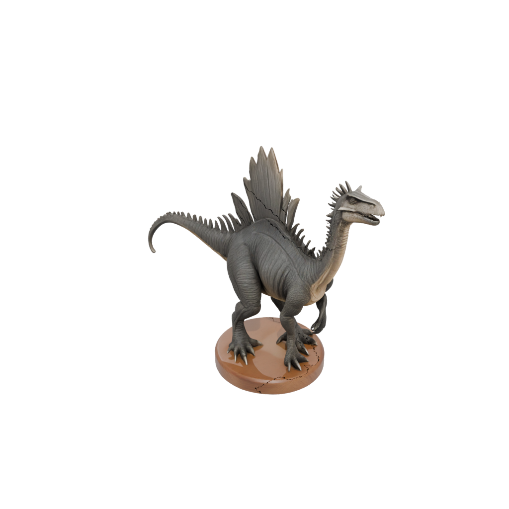 Woodgrain Feathered Kentrosaurus — dinosaurs 3D print model, STL