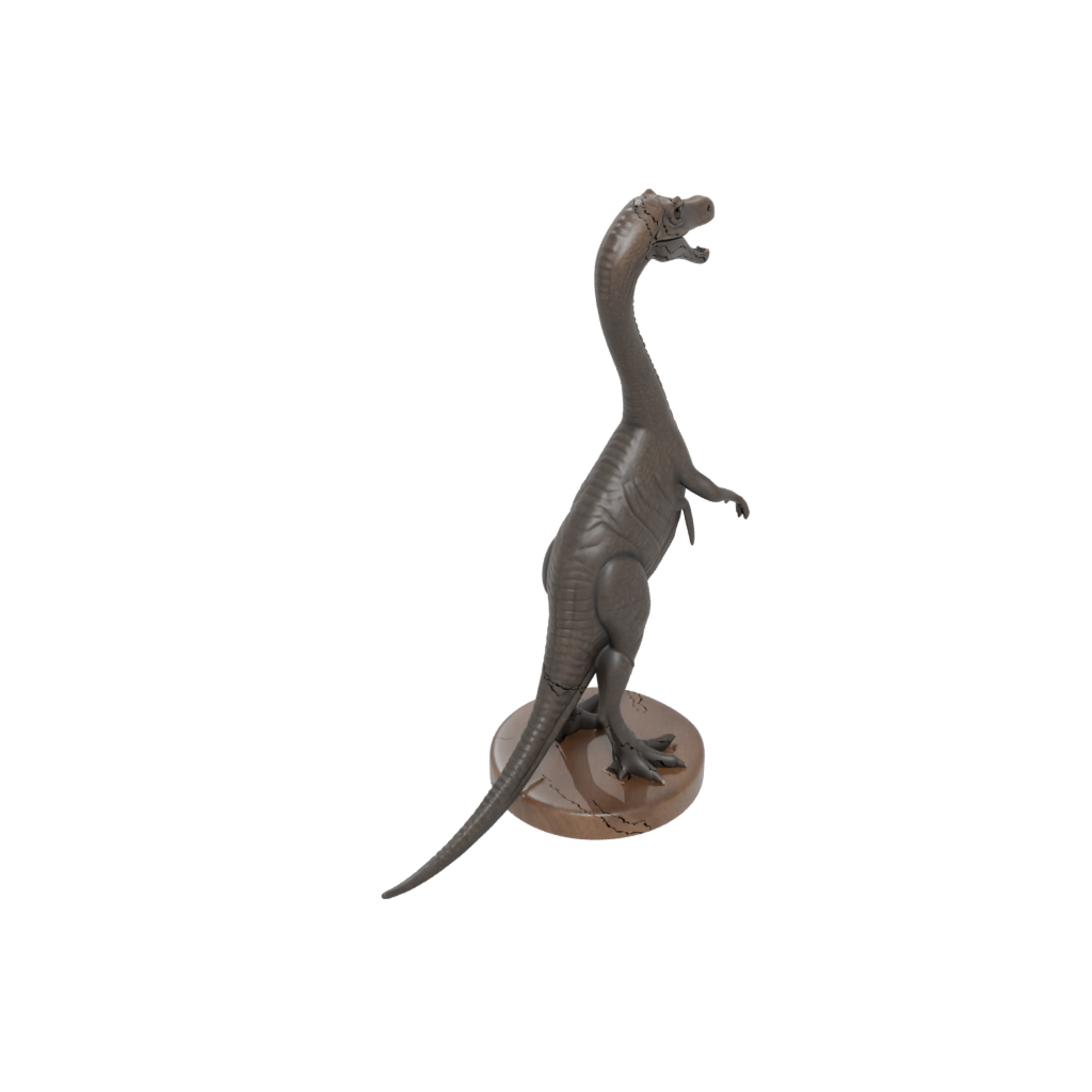 Woodgrain Feathered Plesiosaur — dinosaurs 3D print model, STL