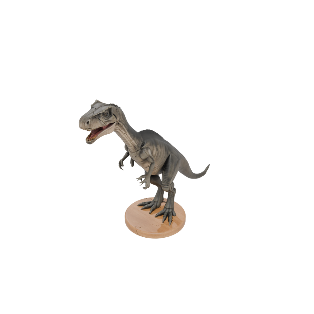Woodgrain Flexi Allosaurus
