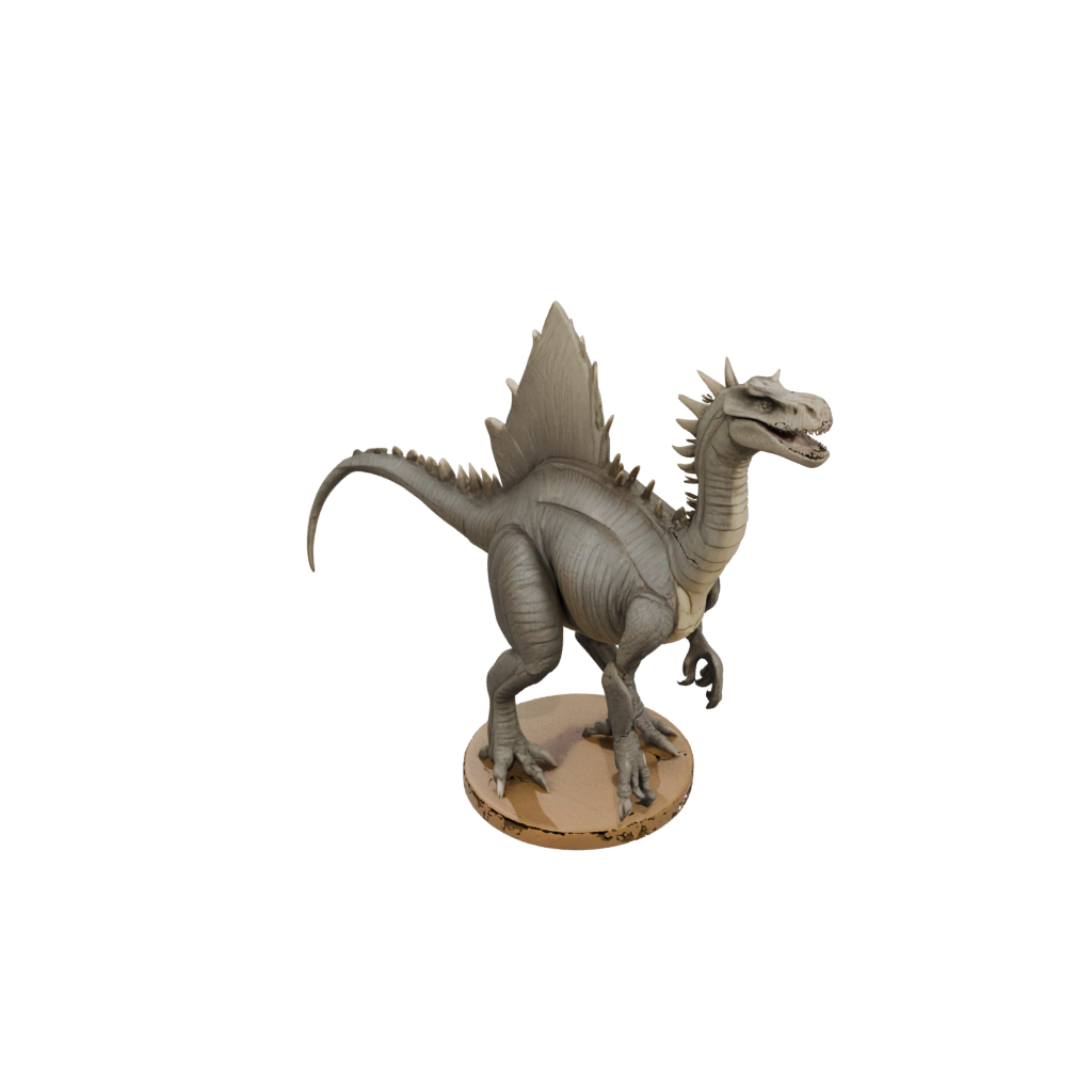Woodgrain Flexi Kentrosaurus — dinosaurs 3D print model, STL