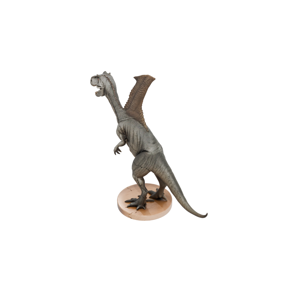 Woodgrain Baryonyx — dinosaurs 3D print model, STL