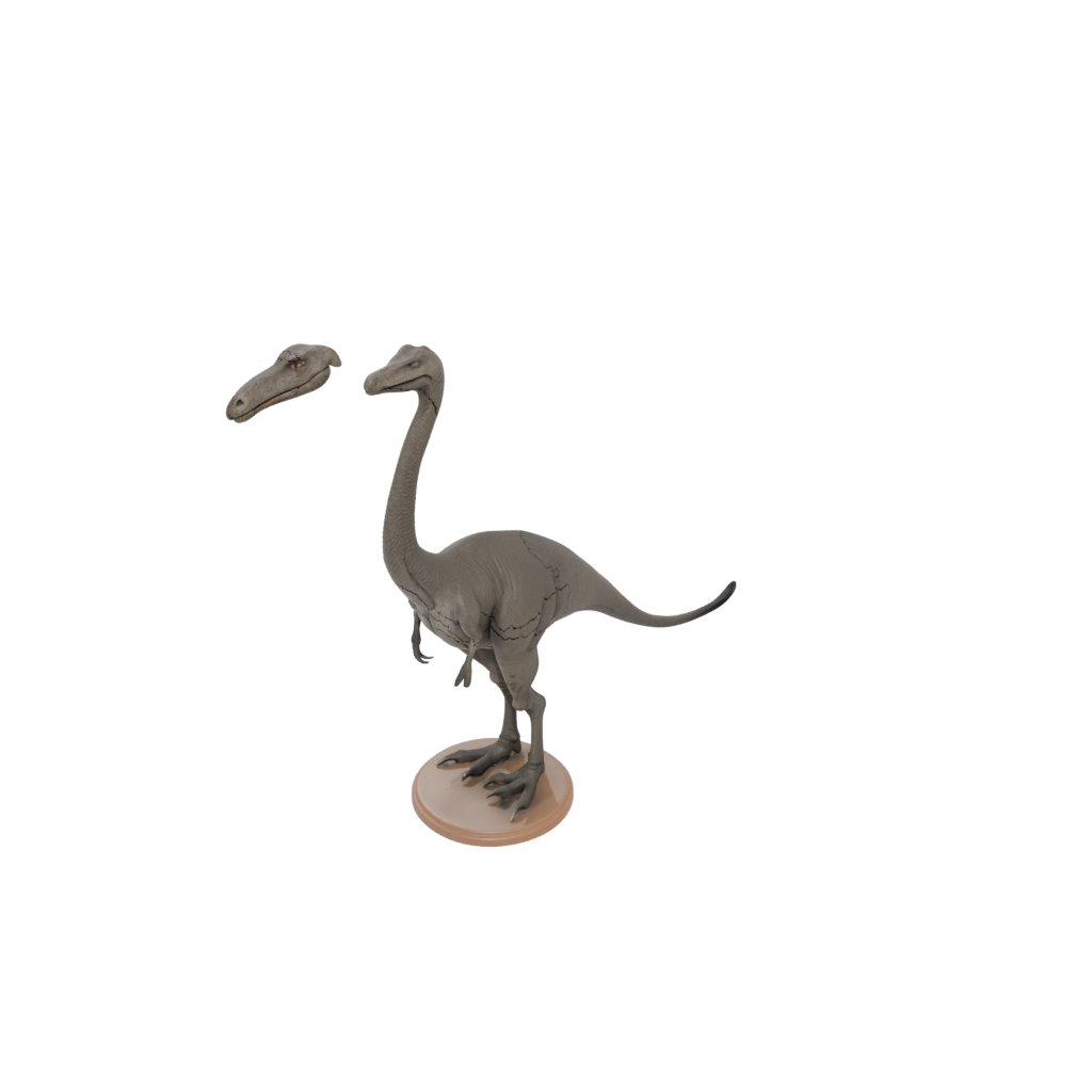 Woodgrain Gallimimus