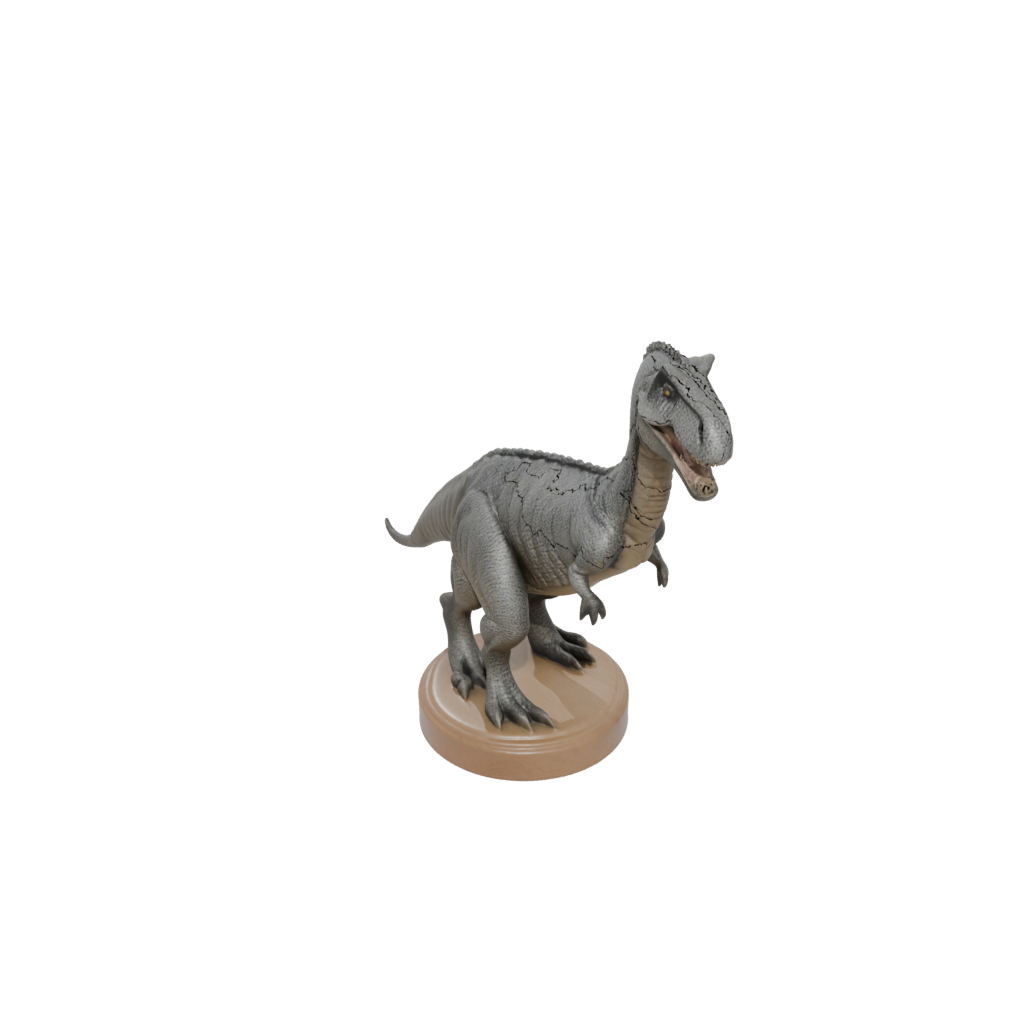 Woodgrain Iguanodon — dinosaurs 3D print model, STL