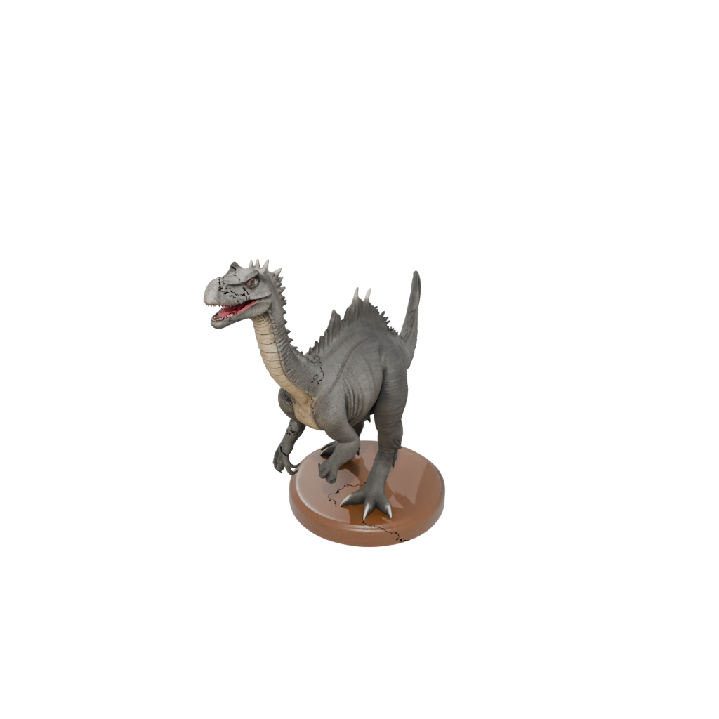Woodgrain Kentrosaurus — dinosaurs 3D print model, STL