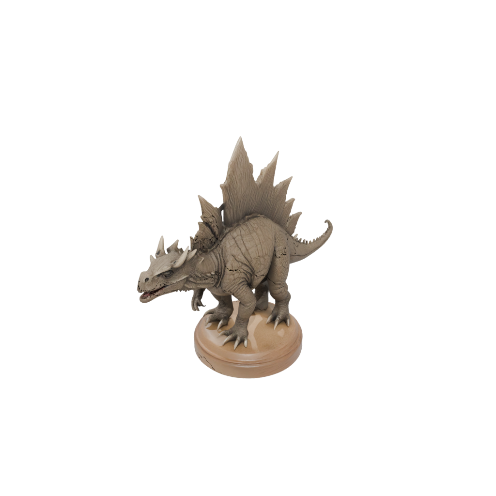Woodgrain Stegosaurus