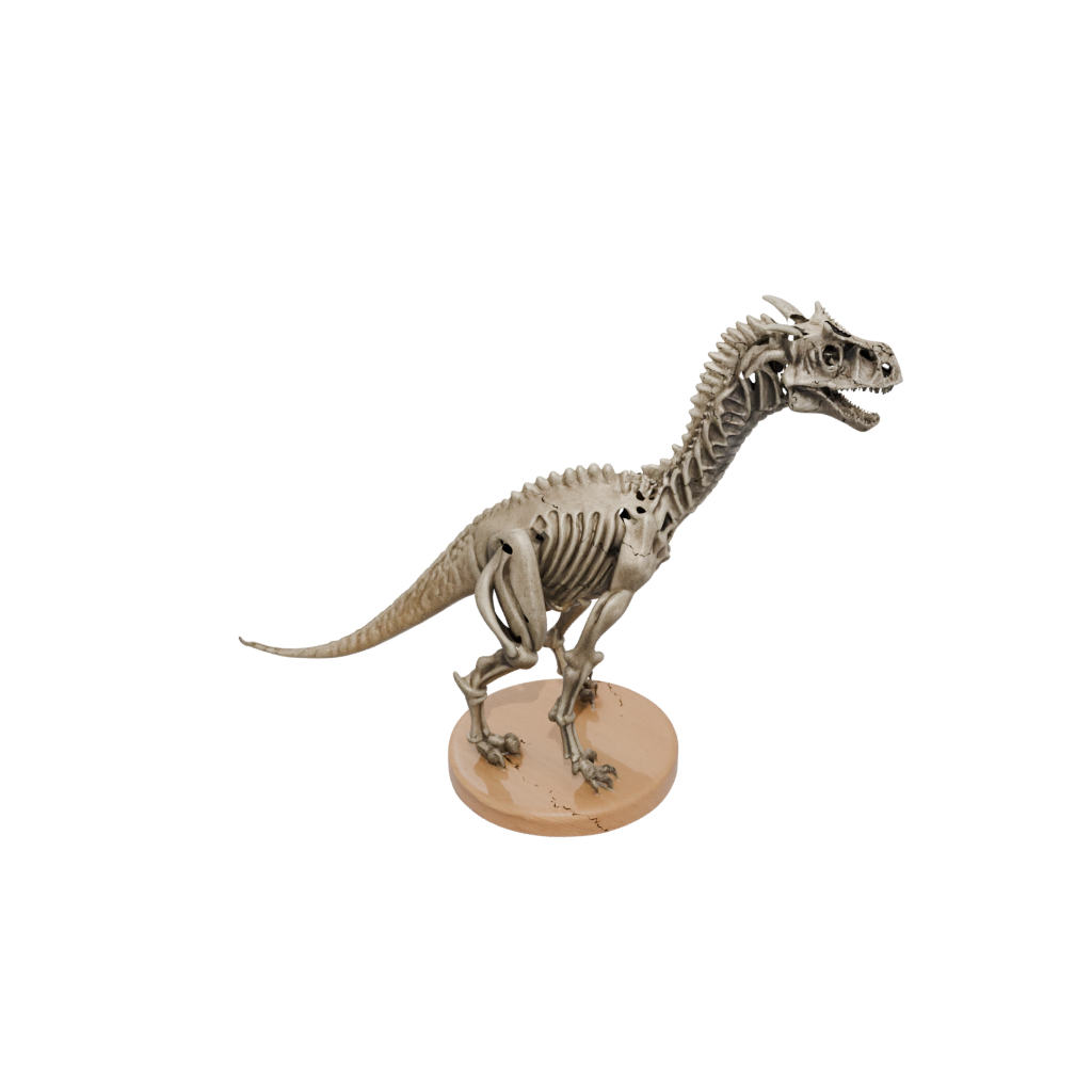 Woodgrain Skeleton Carnotaurus