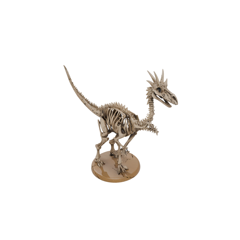 Woodgrain Skeleton Kentrosaurus