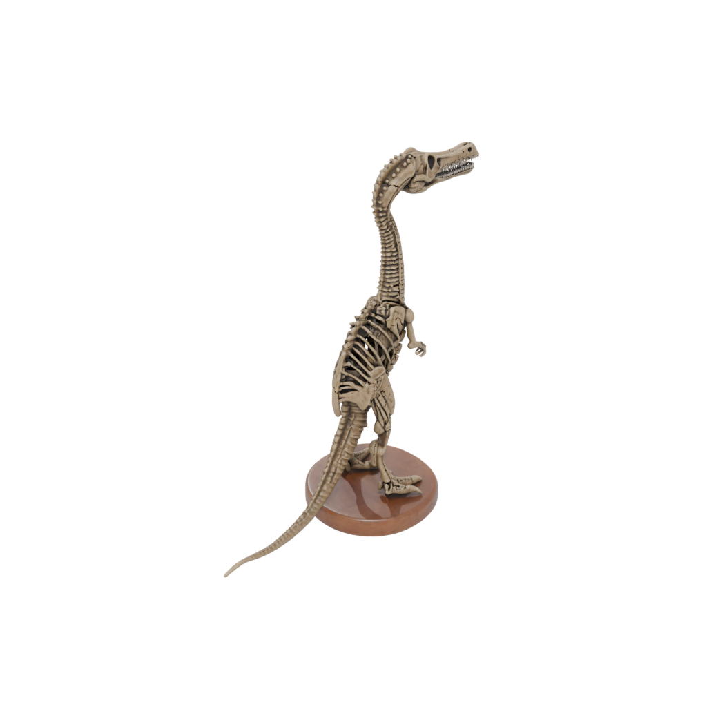 Woodgrain Skeleton Plesiosaur
