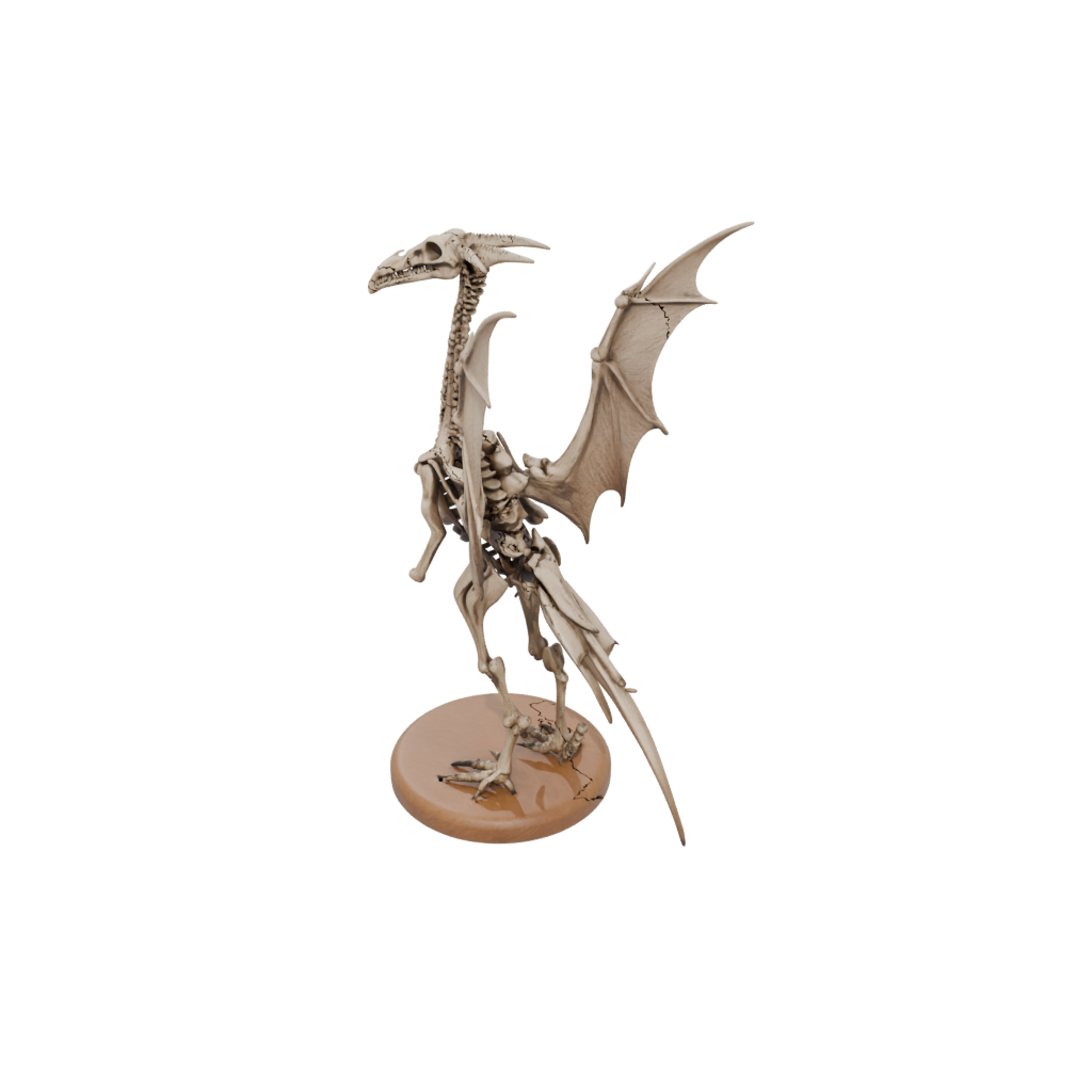 Woodgrain Skeleton Pterodactyl