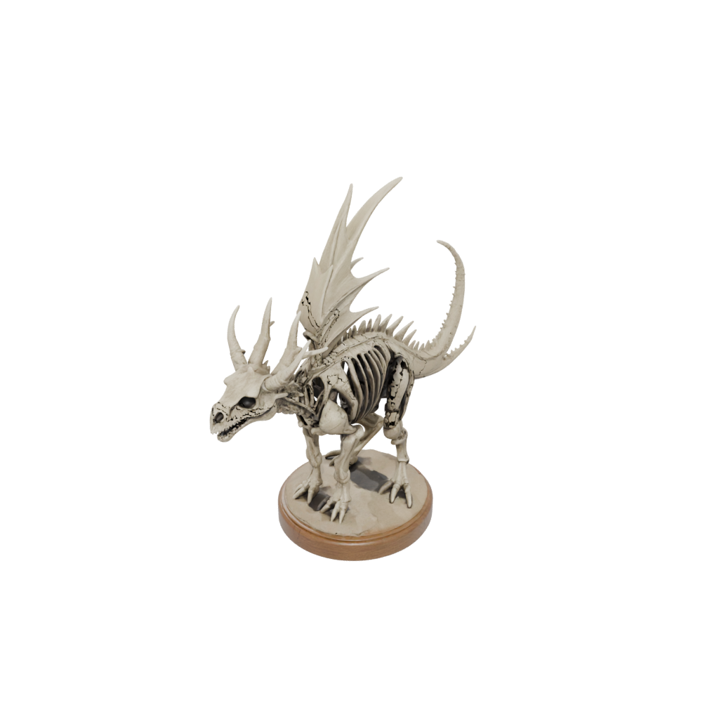 Woodgrain Skeleton Styracosaurus