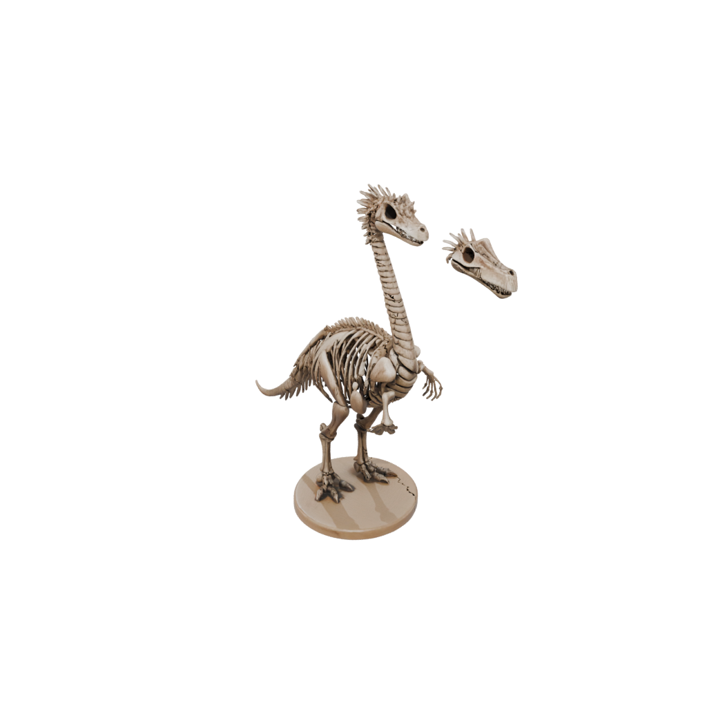 Woodgrain Skeleton Therizinosaurus