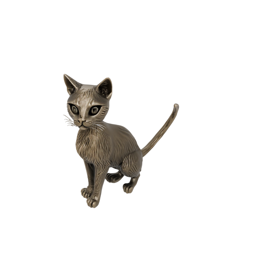 Bronze Pocket Articulated Cat