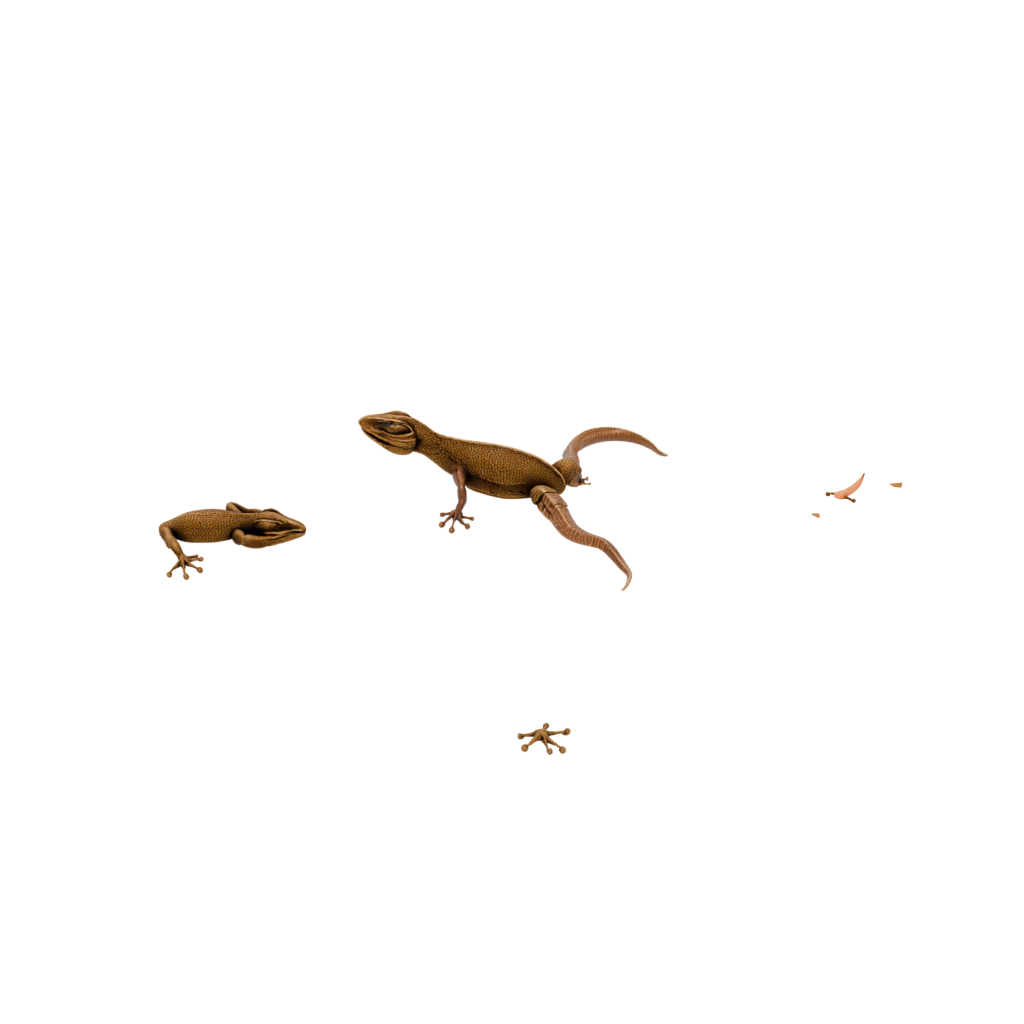 Bronze Pocket Articulated Lizard