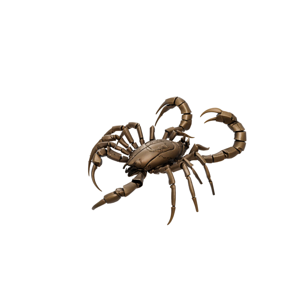 Bronze Pocket Articulated Scorpion