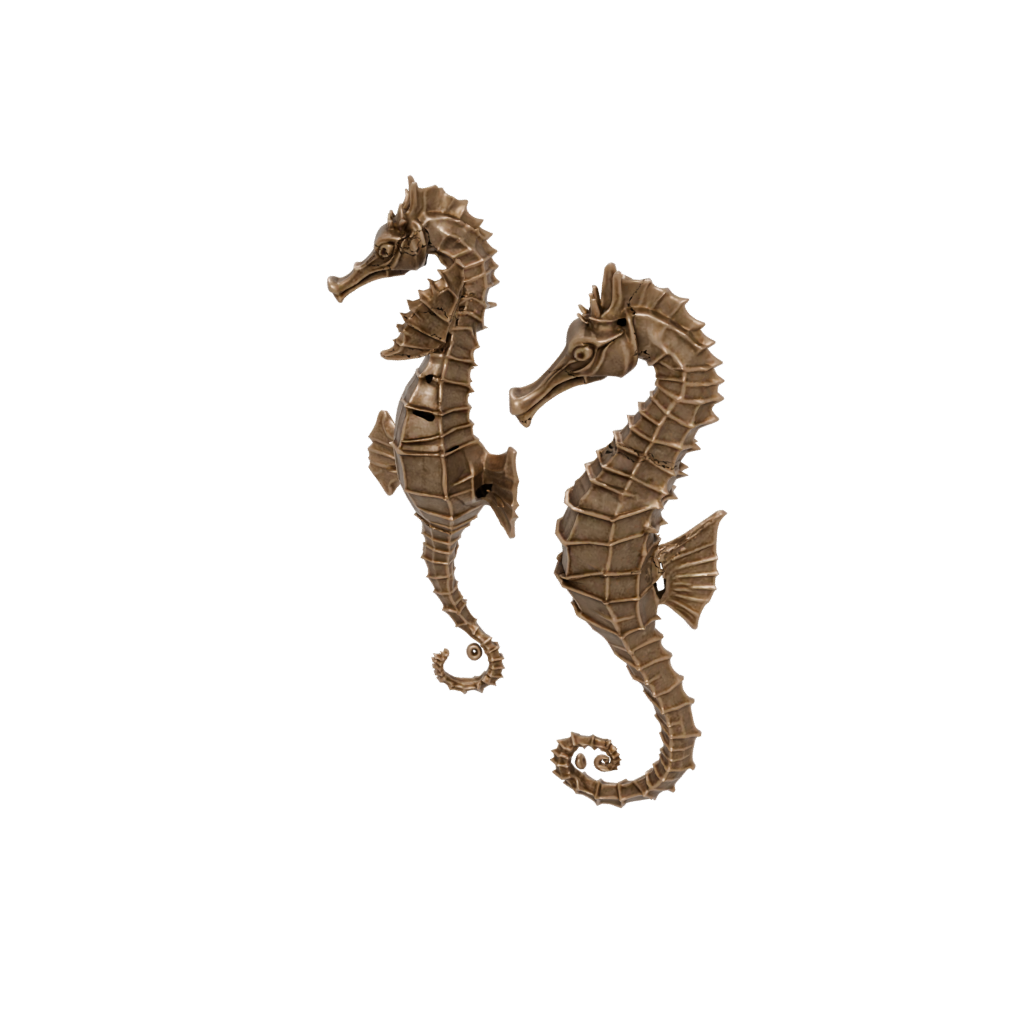 Bronze Pocket Articulated Seahorse