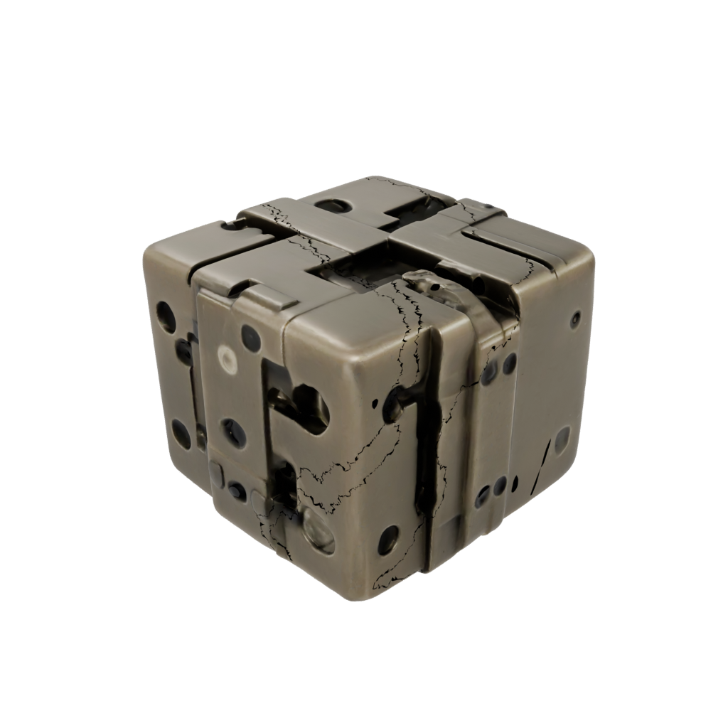 Bronze Pocket Folding Hinge Cube