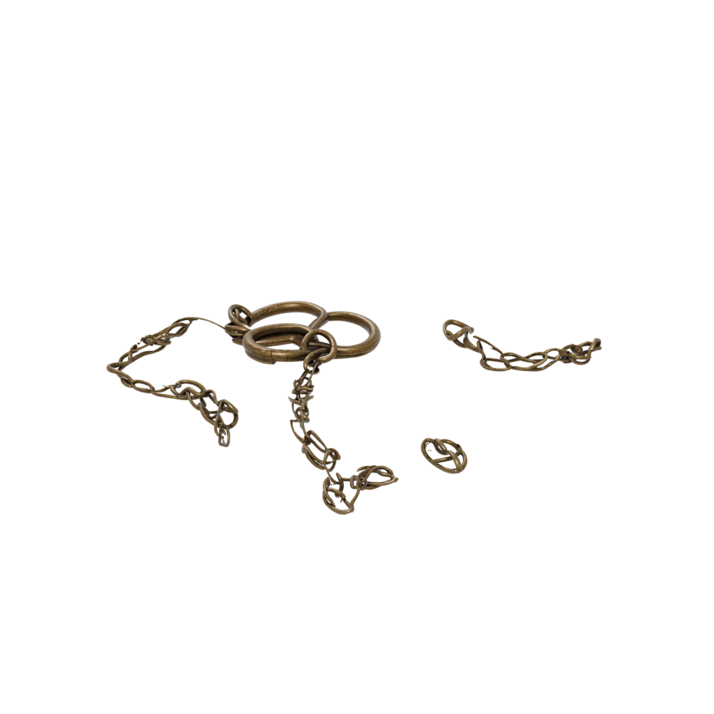 Bronze Pocket Interlocking Ring Chain