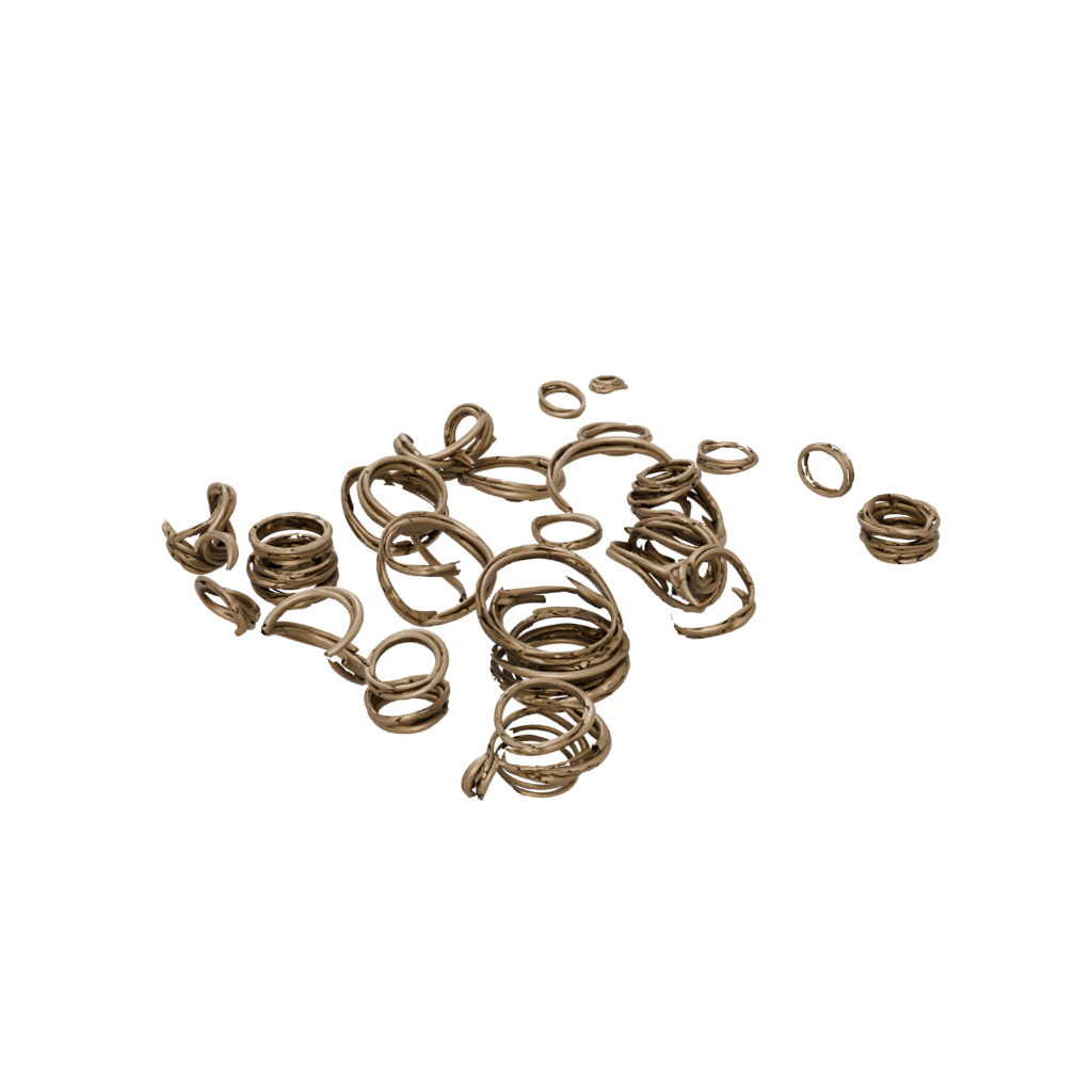Bronze Pocket Nested Rotating Rings