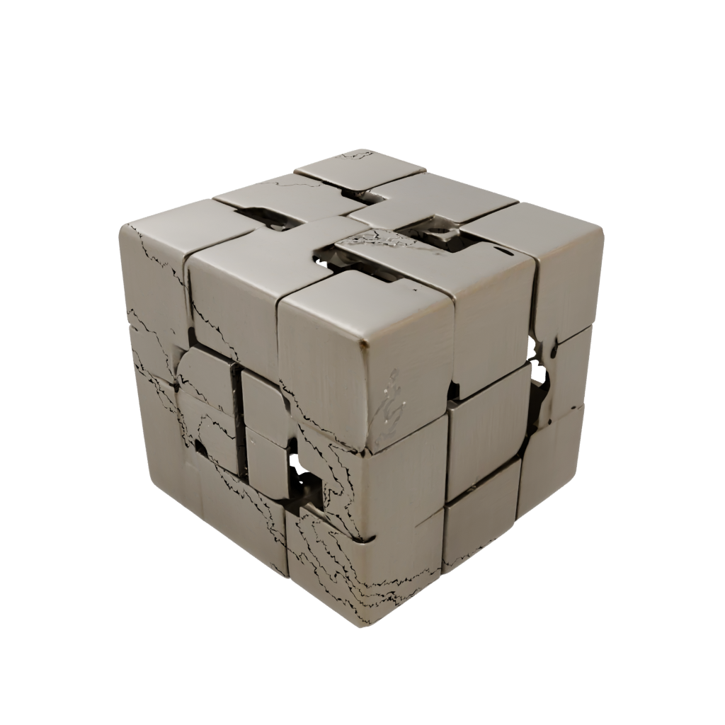 Bronze Pocket Slide-Puzzle Cube
