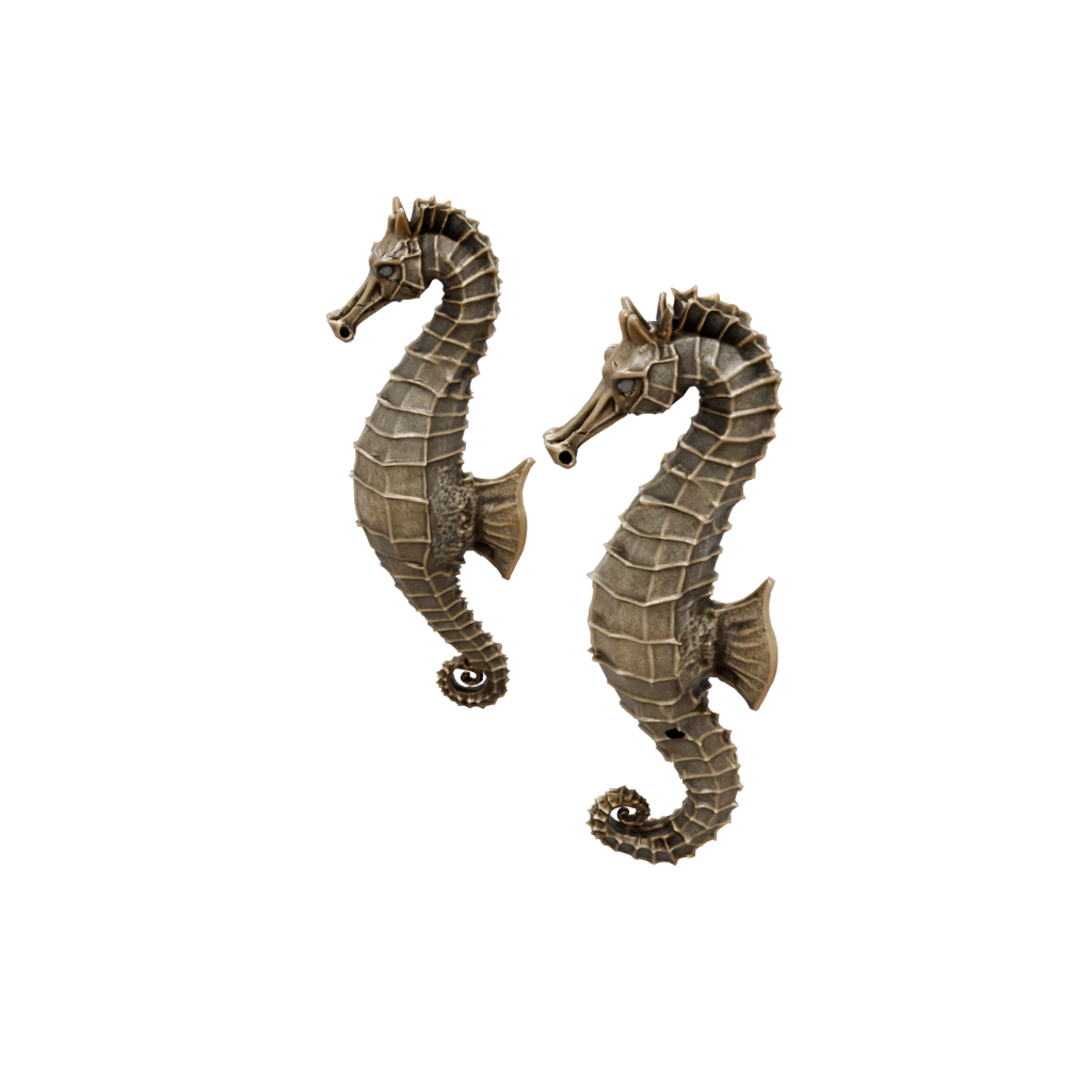 Bronze Big Articulated Seahorse