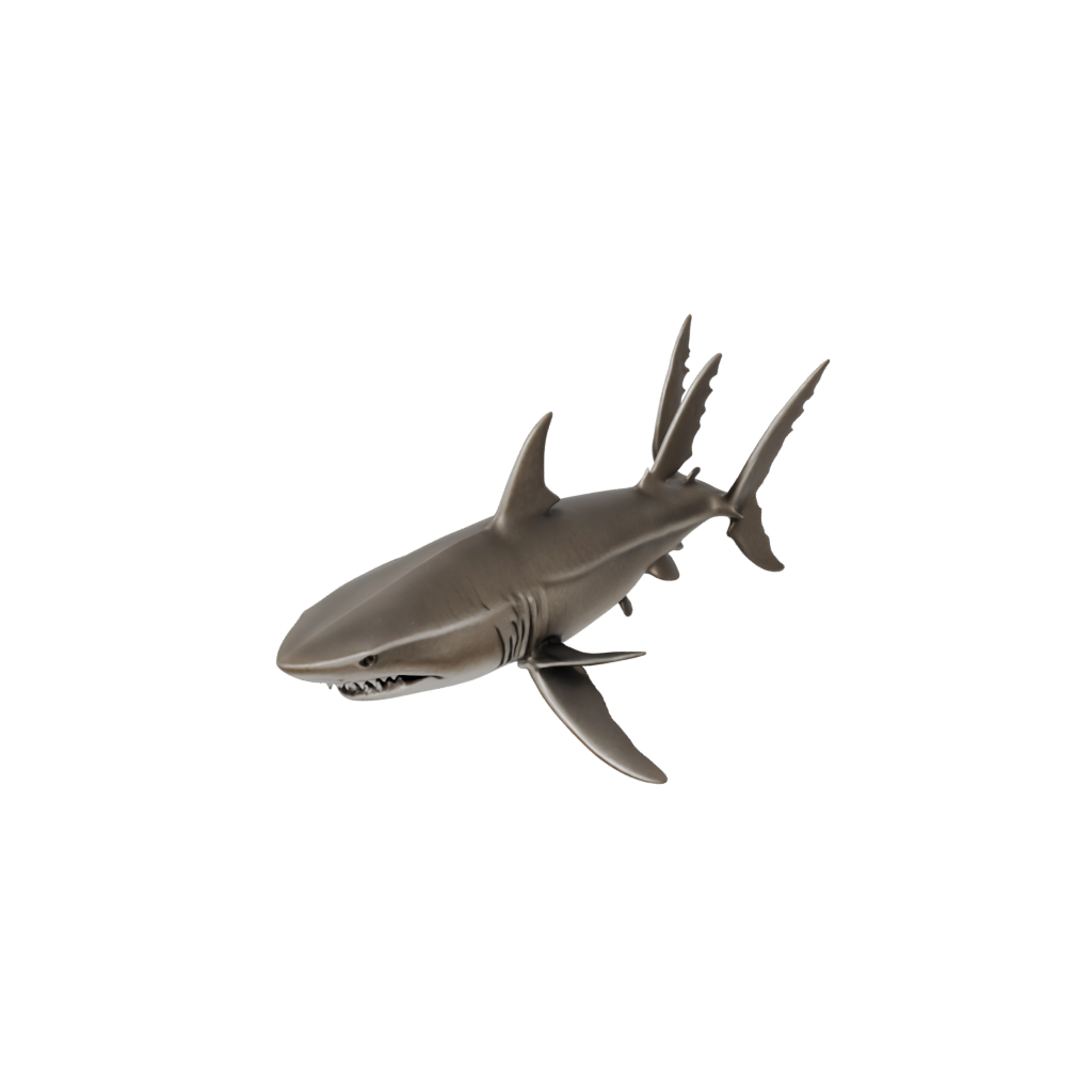 Bronze Big Articulated Shark