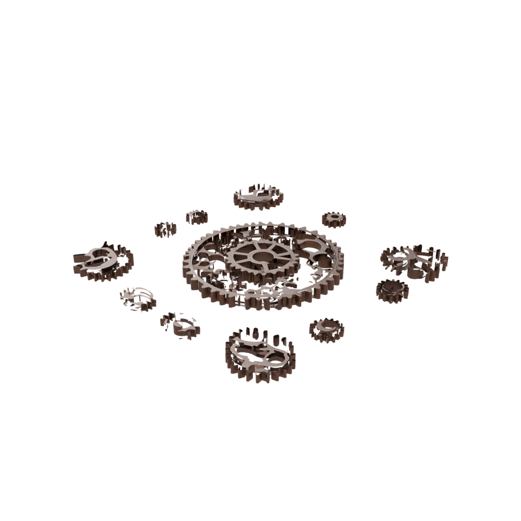 Bronze Big Gear-Train Fidget