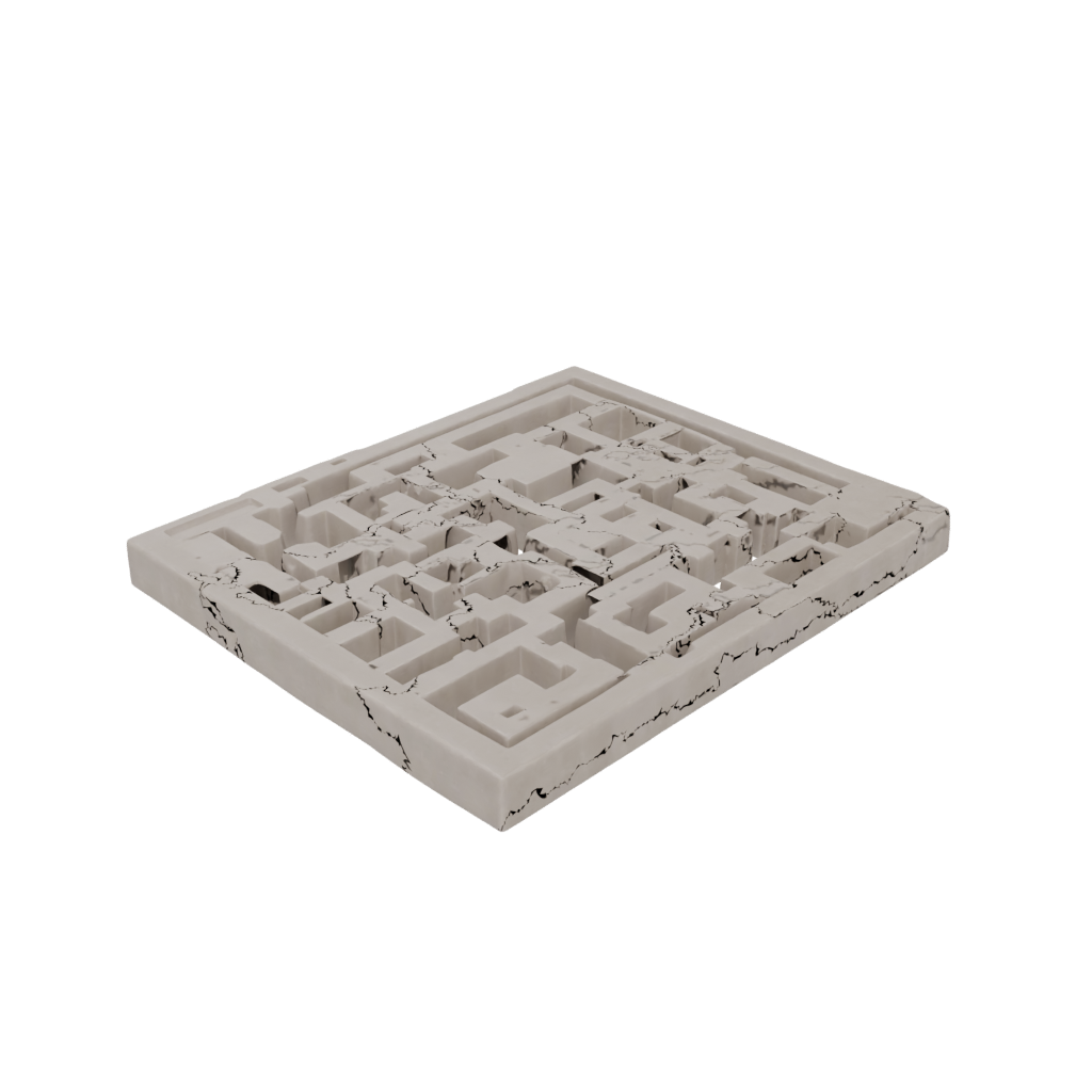 Bronze Big Marble Maze Pocket Puzzle