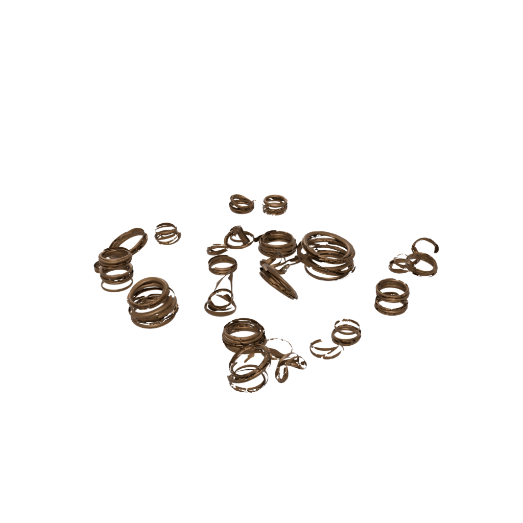 Bronze Big Nested Rotating Rings
