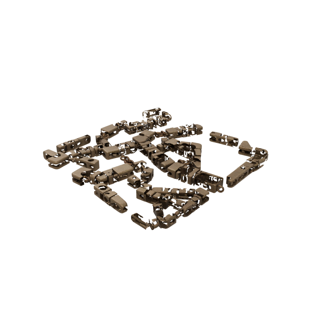 Bronze Big Pivot Domino Chain