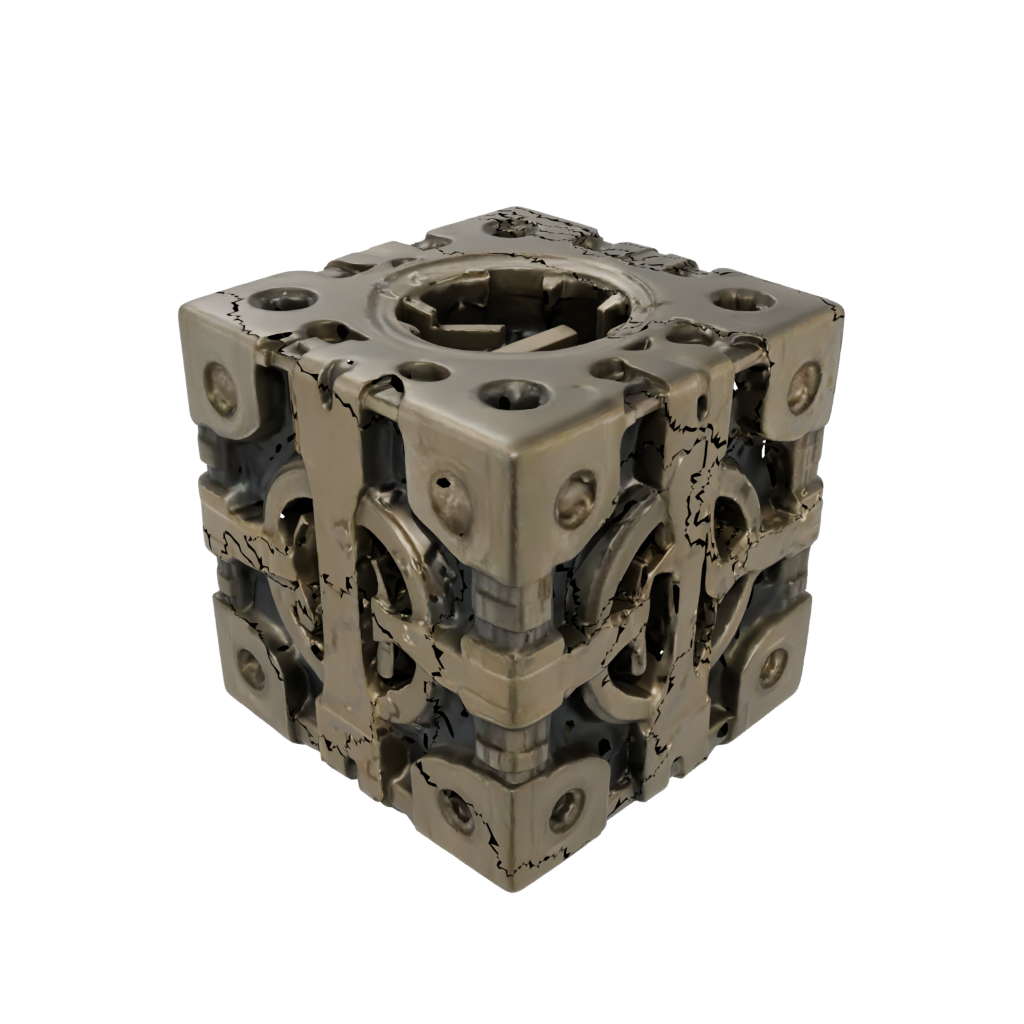 Bronze Big Pocket Gear Cube
