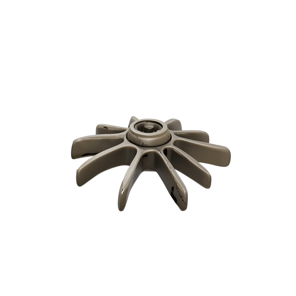 Bronze Big Three-Prong Spinner