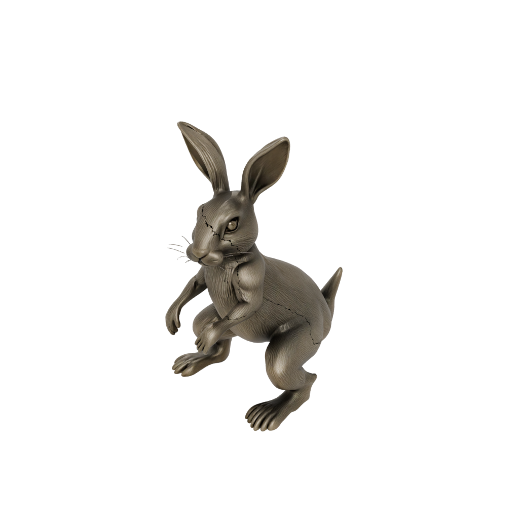 Bronze Soft Articulated Bunny