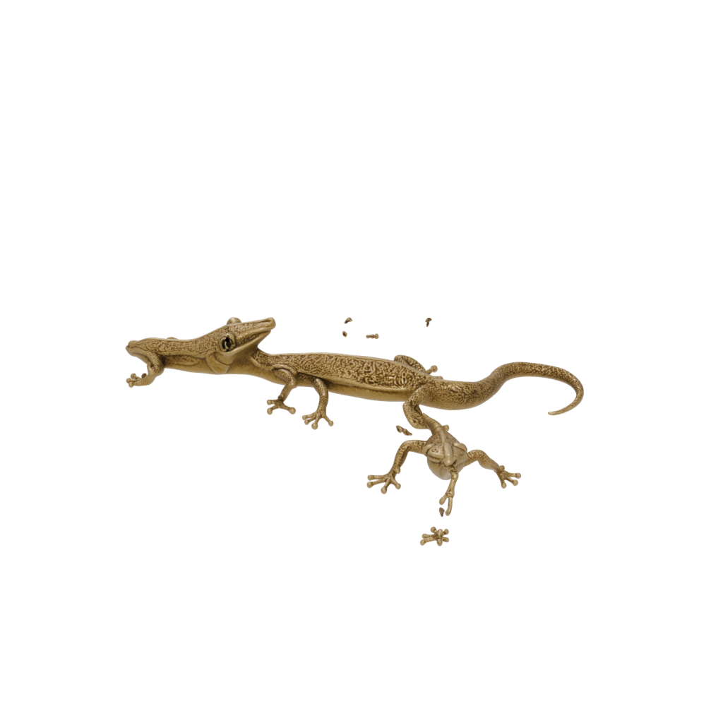 Bronze Soft Articulated Gecko